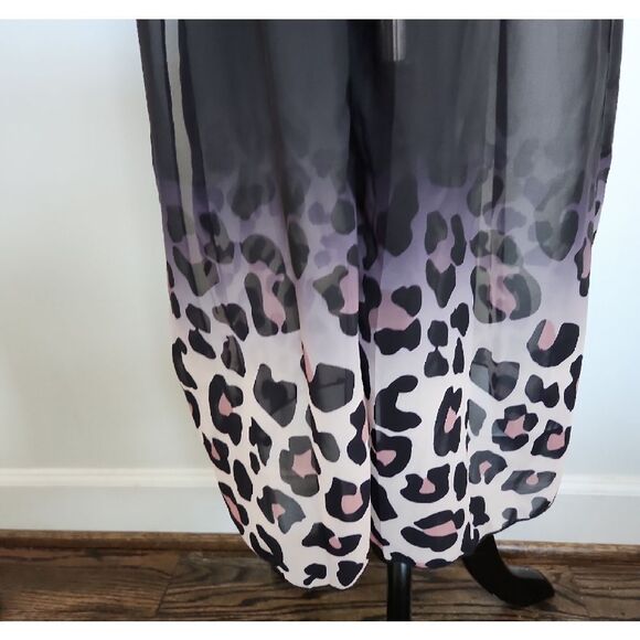 Robe Black and Purple Leopard Print Size S NWOT - Picture 3 of 6